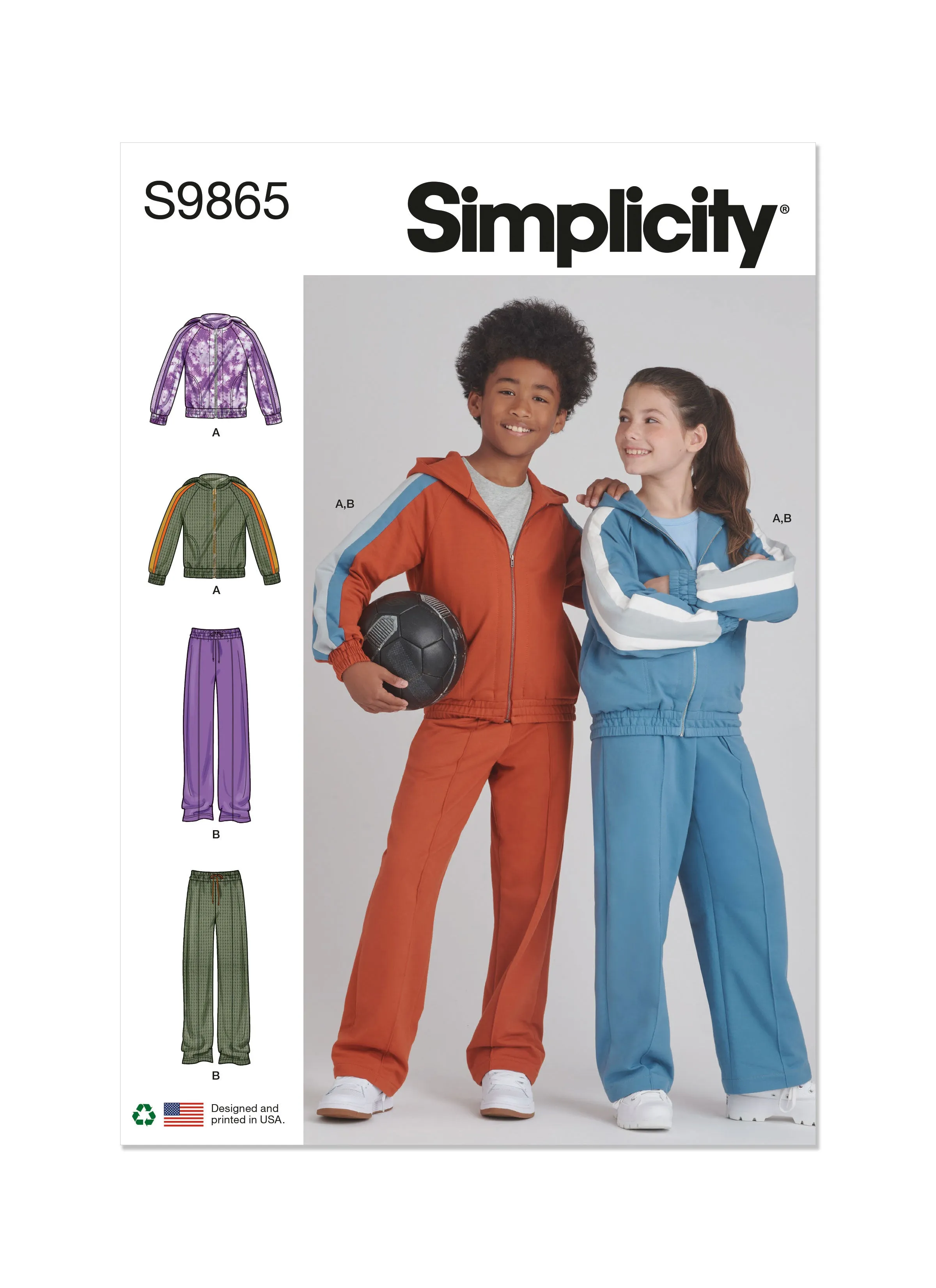 Simplicity Pattern S9865 Girl /Boy Skirt Pants