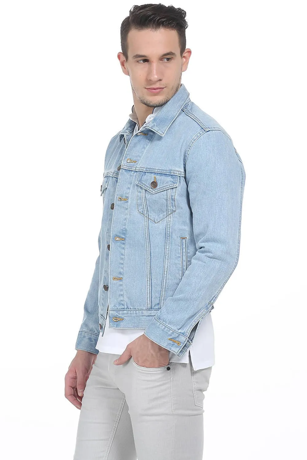 Slim Fit Denim Full Sleeve Jacket