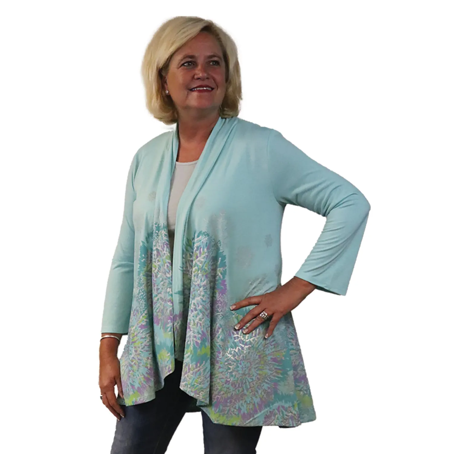 Snowflake Tie Dye Kimono