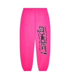 SP5DER PUNK PINK V2 SWEATPANTS