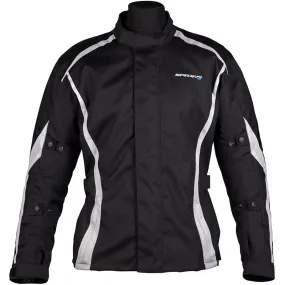 Spada Planet Ladies Motorcycle Jacket Black/White