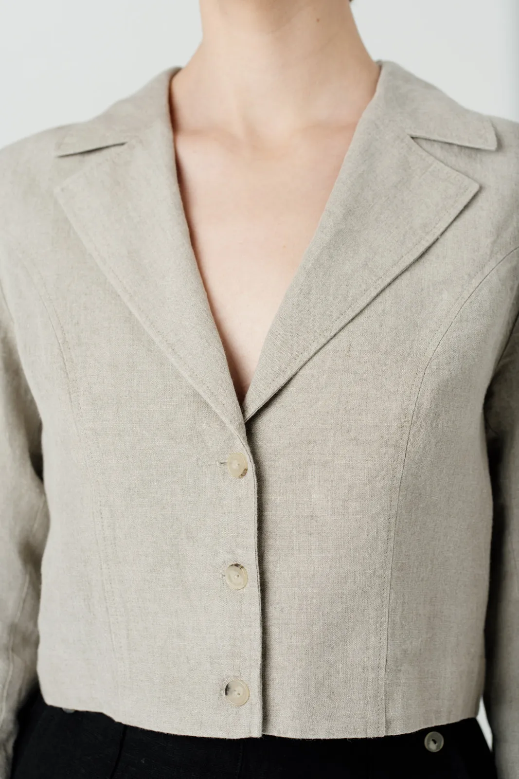 Stella Jacket, Natural Linen