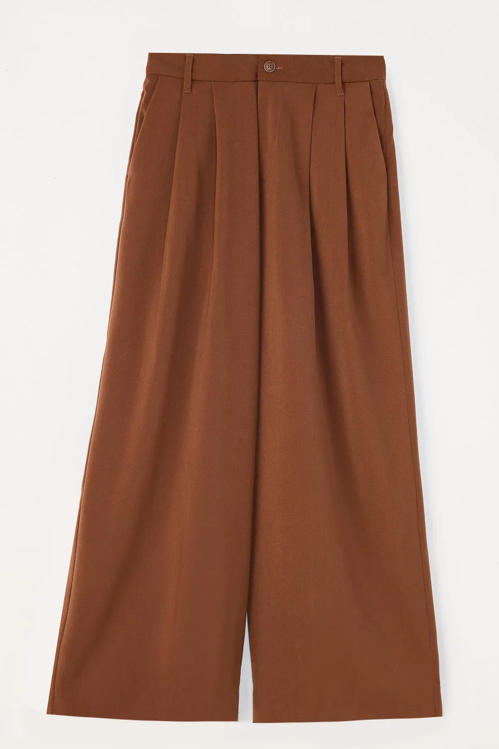 Tawny Brown Super Flared Korean Pants