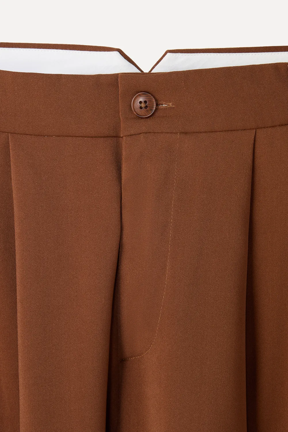 Tawny Brown Super Flared Korean Pants