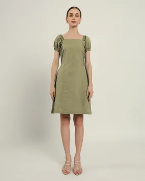 The Arar Daisy Olive Linen Dress