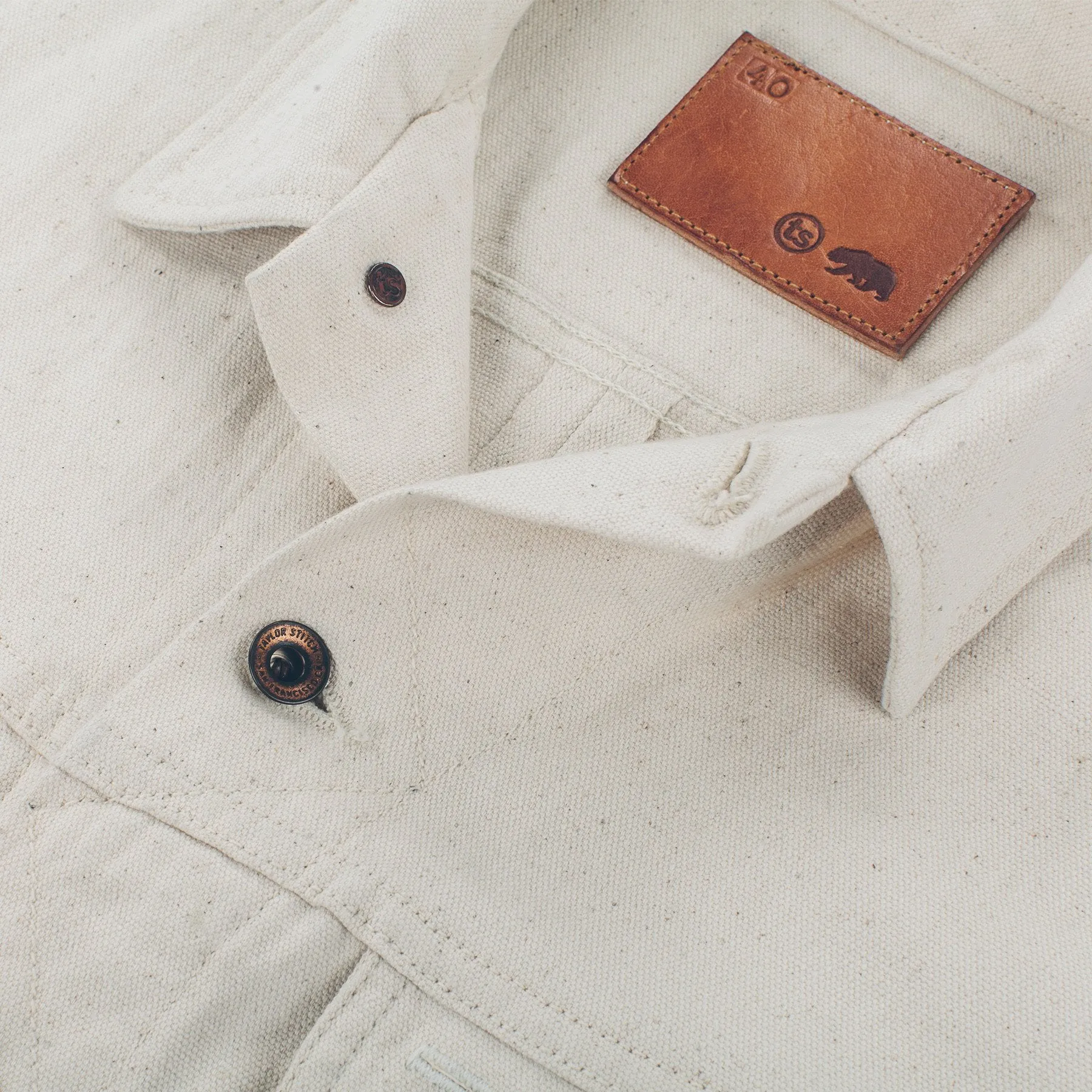 The Long Haul Jacket in Natural Selvage Canvas