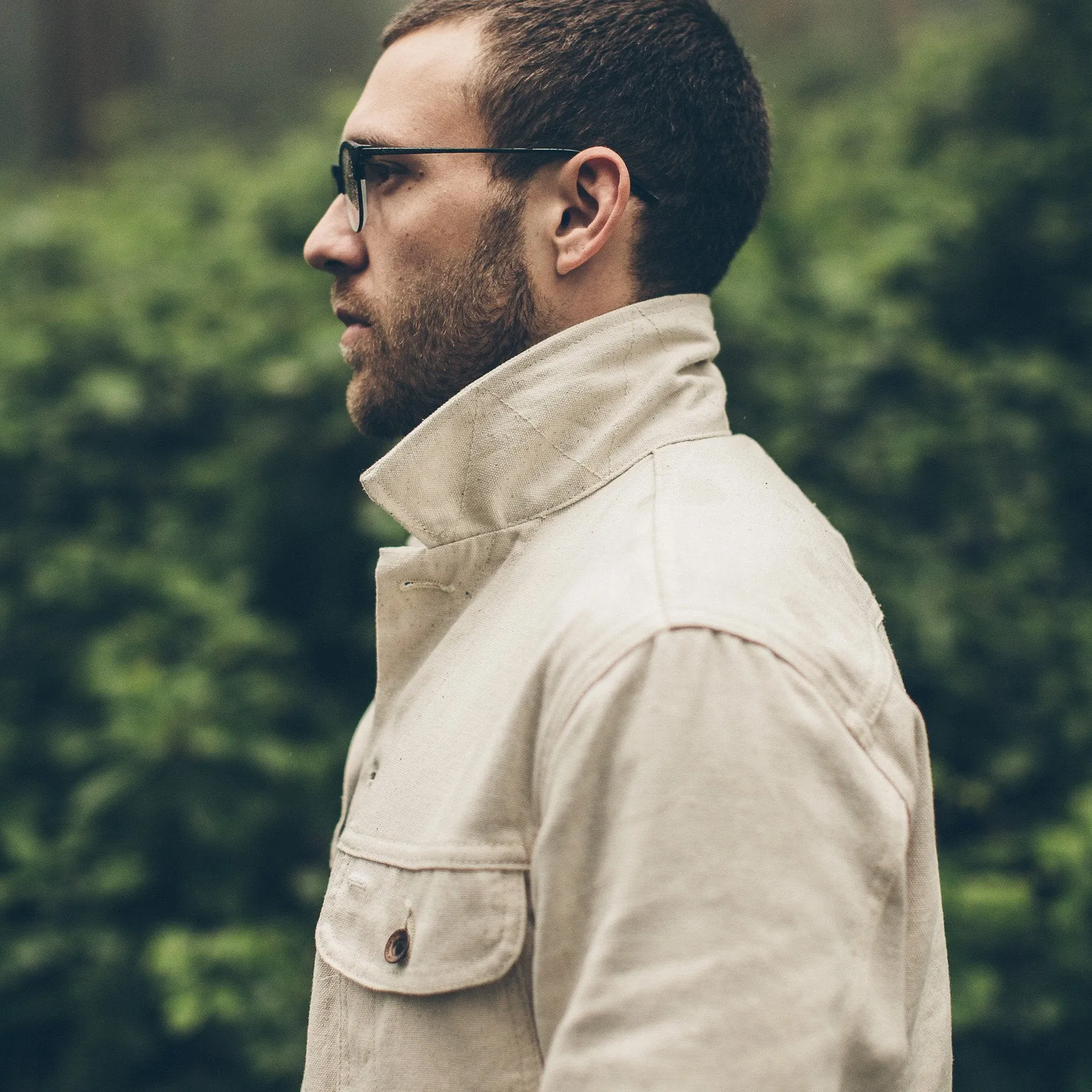 The Long Haul Jacket in Natural Selvage Canvas