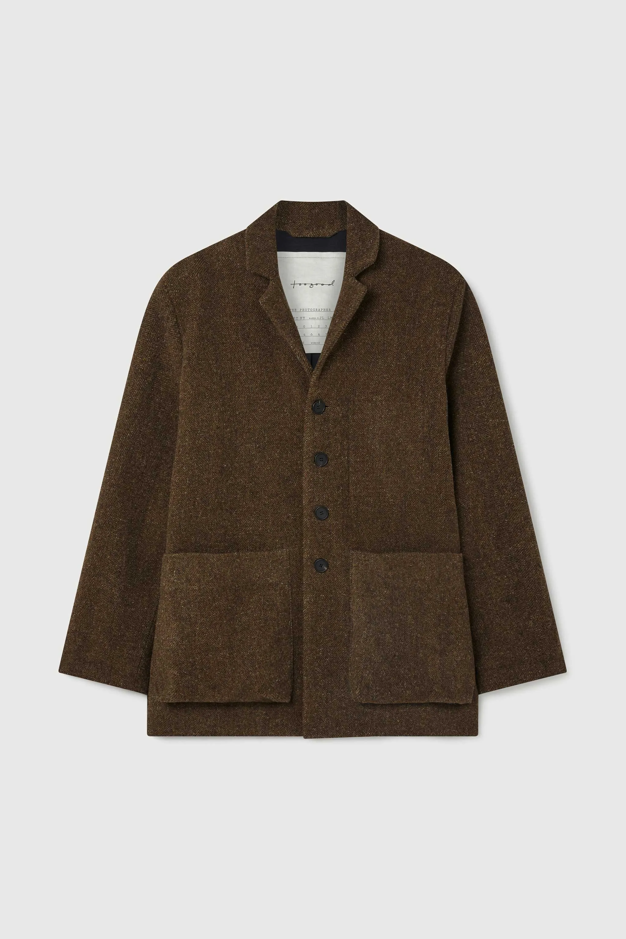 THE PHOTOGRAPHER JACKET / WOOL TWEED HEATHLAND