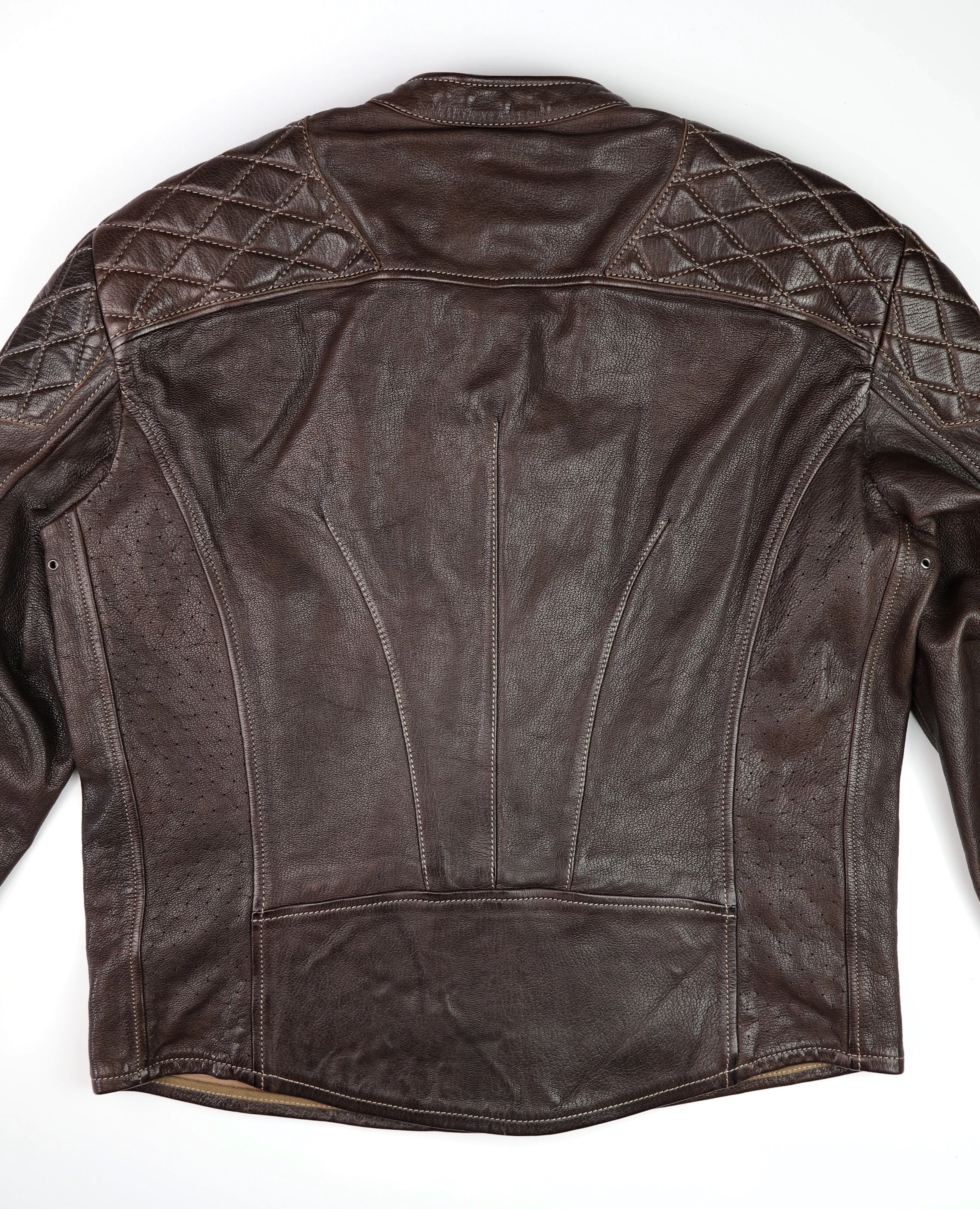 Thedi Maximos Cafe Racer, size XL, Brown Calabria Goatskin