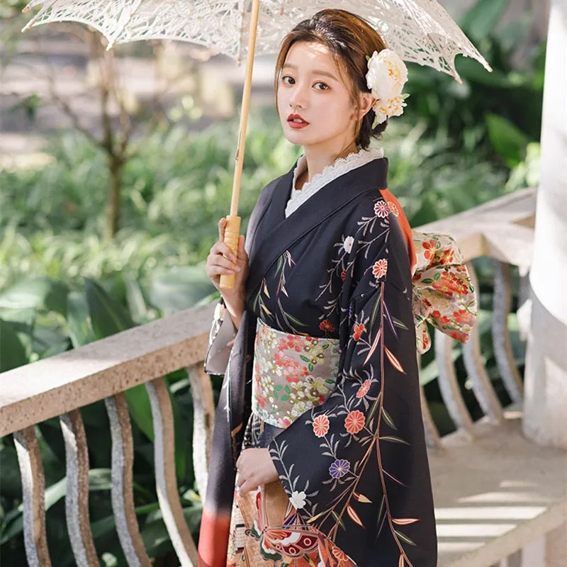 Traditional Kimono Butterfly Prints