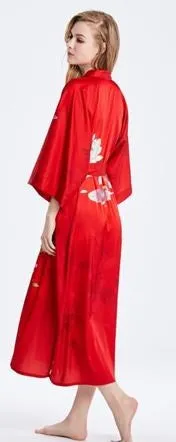 Traditional Silk Cherry Blossom Kimono (in stock, 3 day delivery)