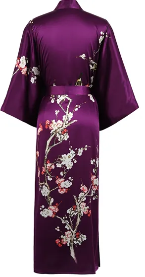 Traditional Silk Cherry Blossom Kimono (in stock, 3 day delivery)