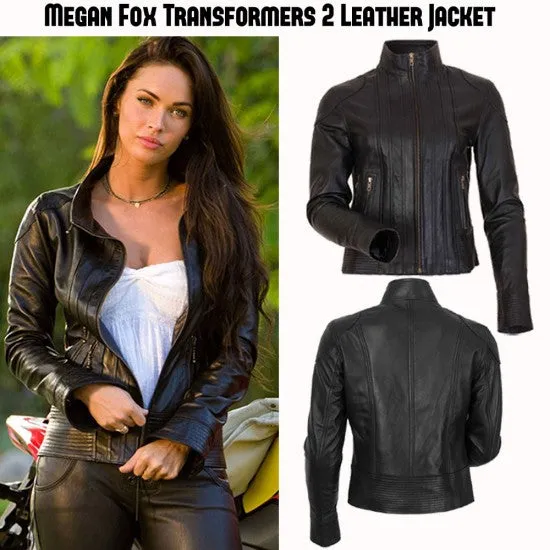 Transformers Revenge of the Fallen Megan Fox Black Leather Jacket