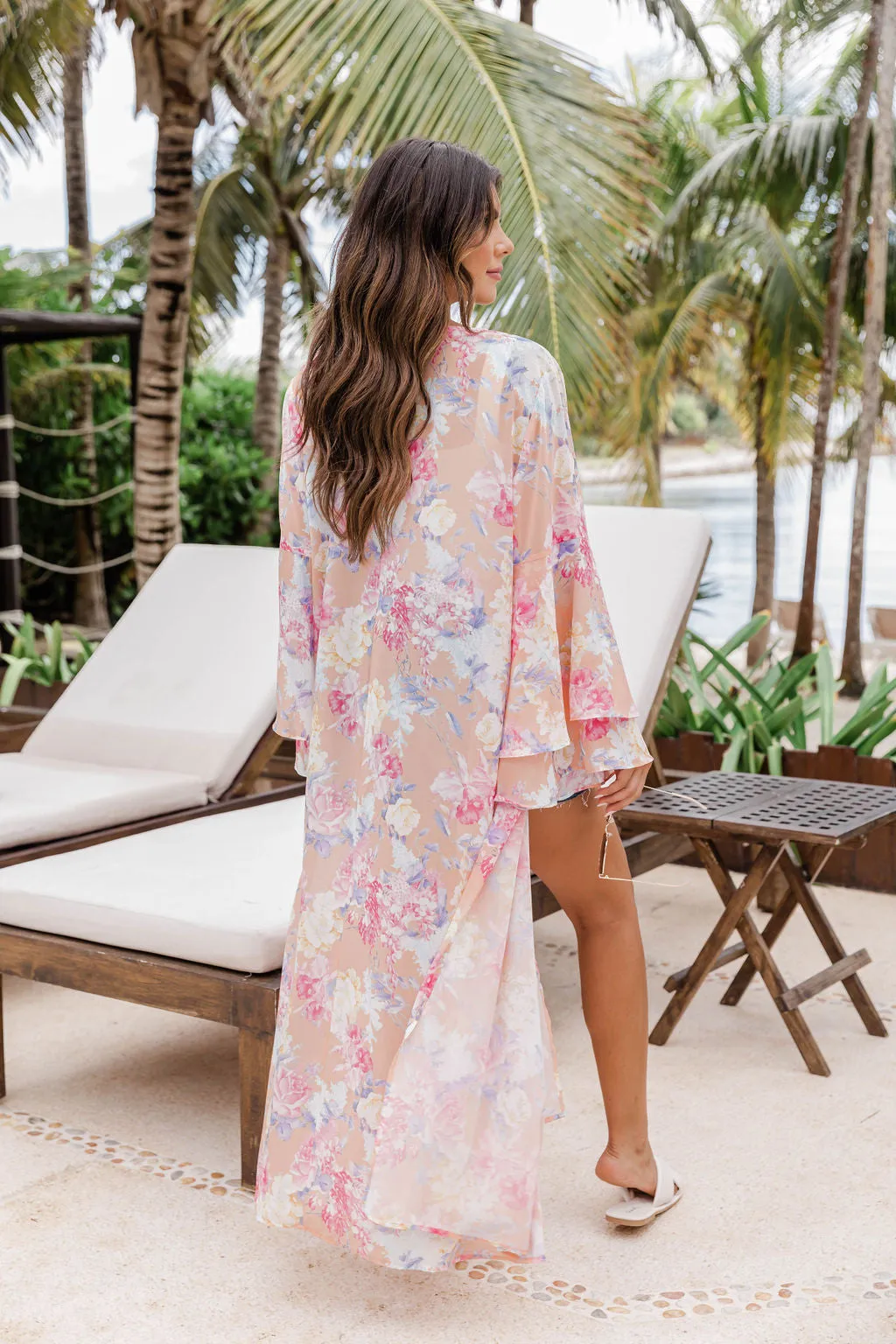 Truth About You Coral Floral Duster Kimono FINAL SALE