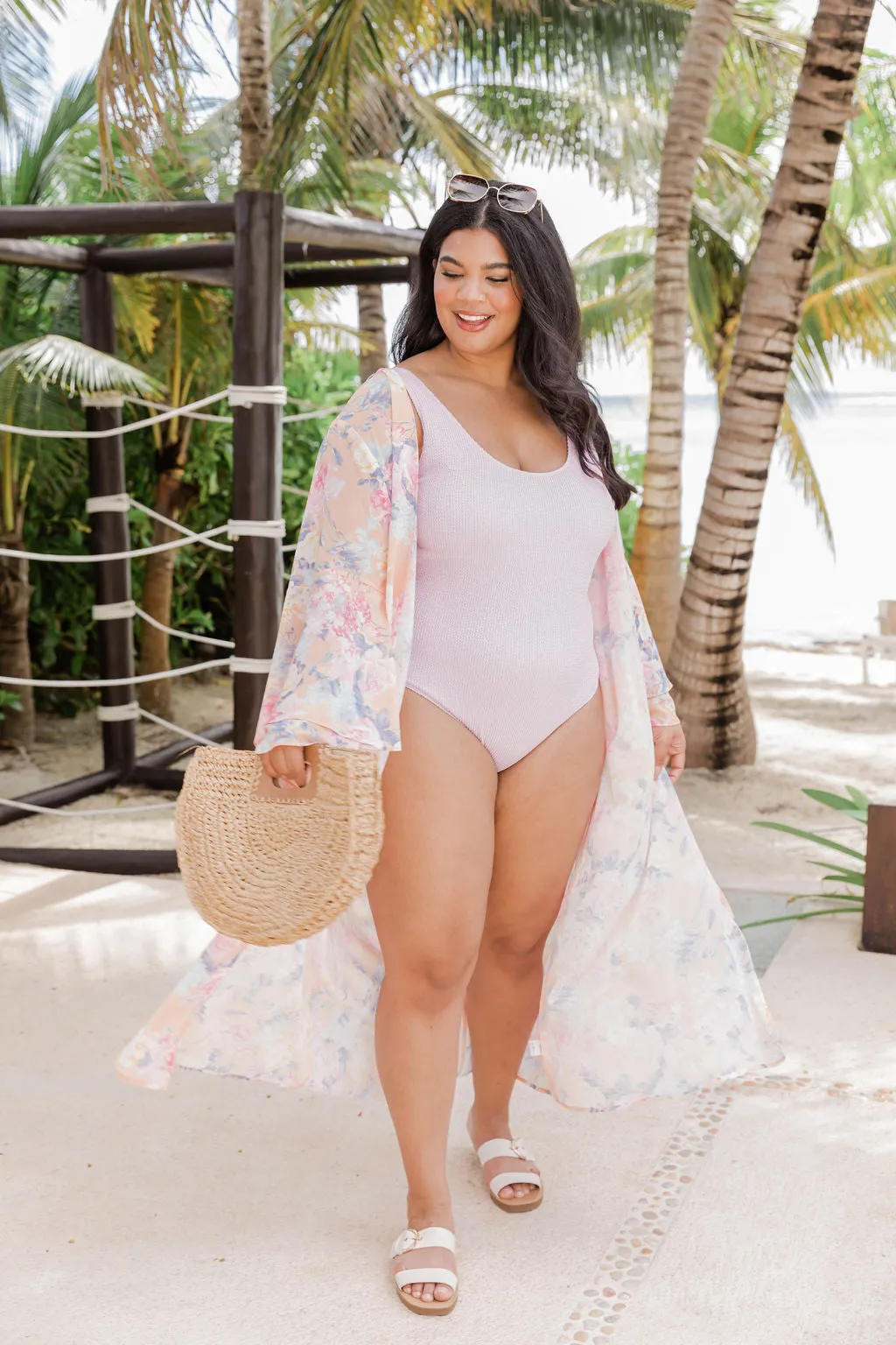 Truth About You Coral Floral Duster Kimono FINAL SALE