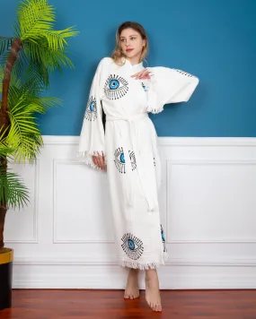 Turkish Evil Eye Kimono Robe