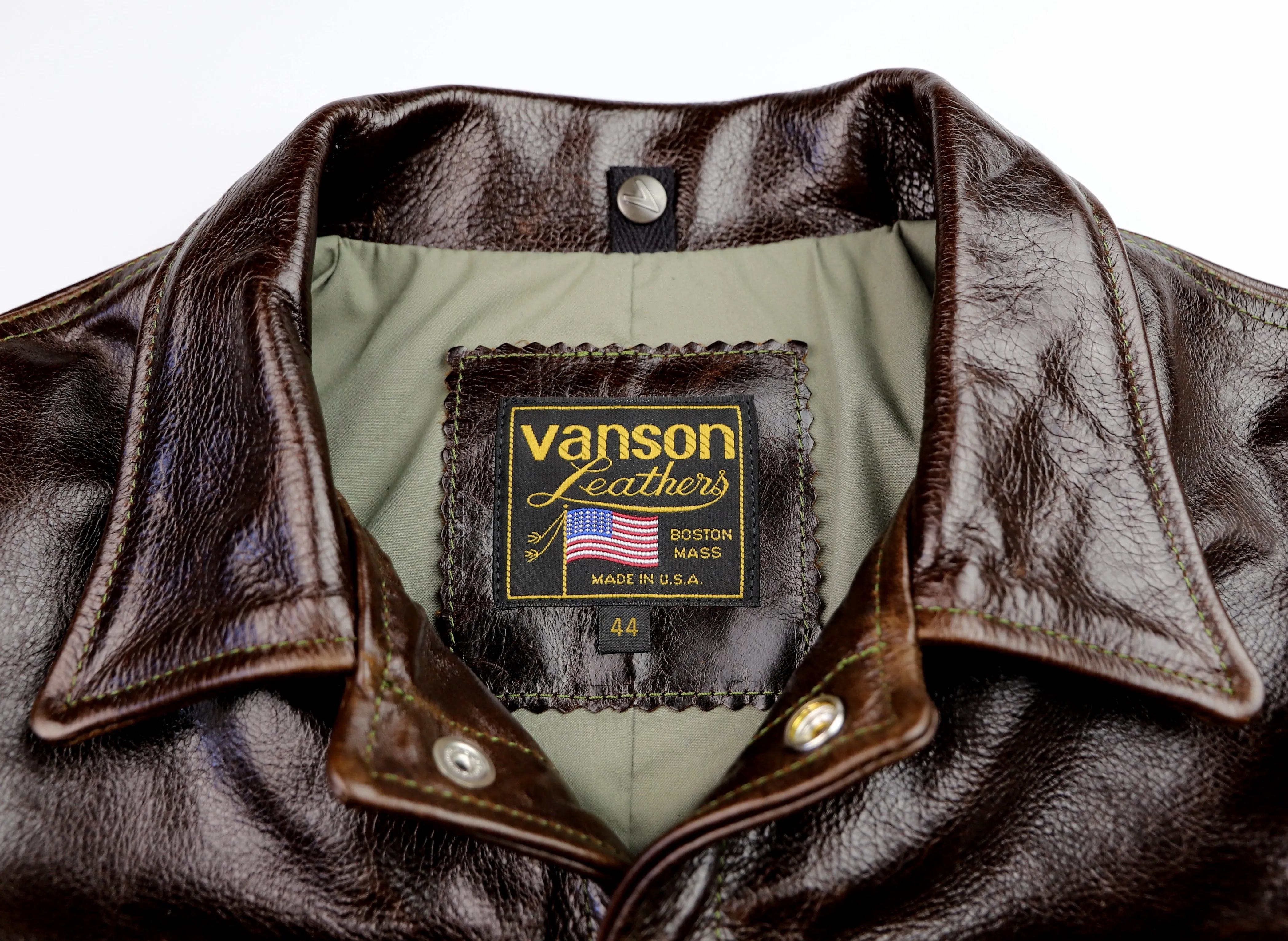 Vanson Maverick, Dark Hickory Vancouver Cowhide, size 44