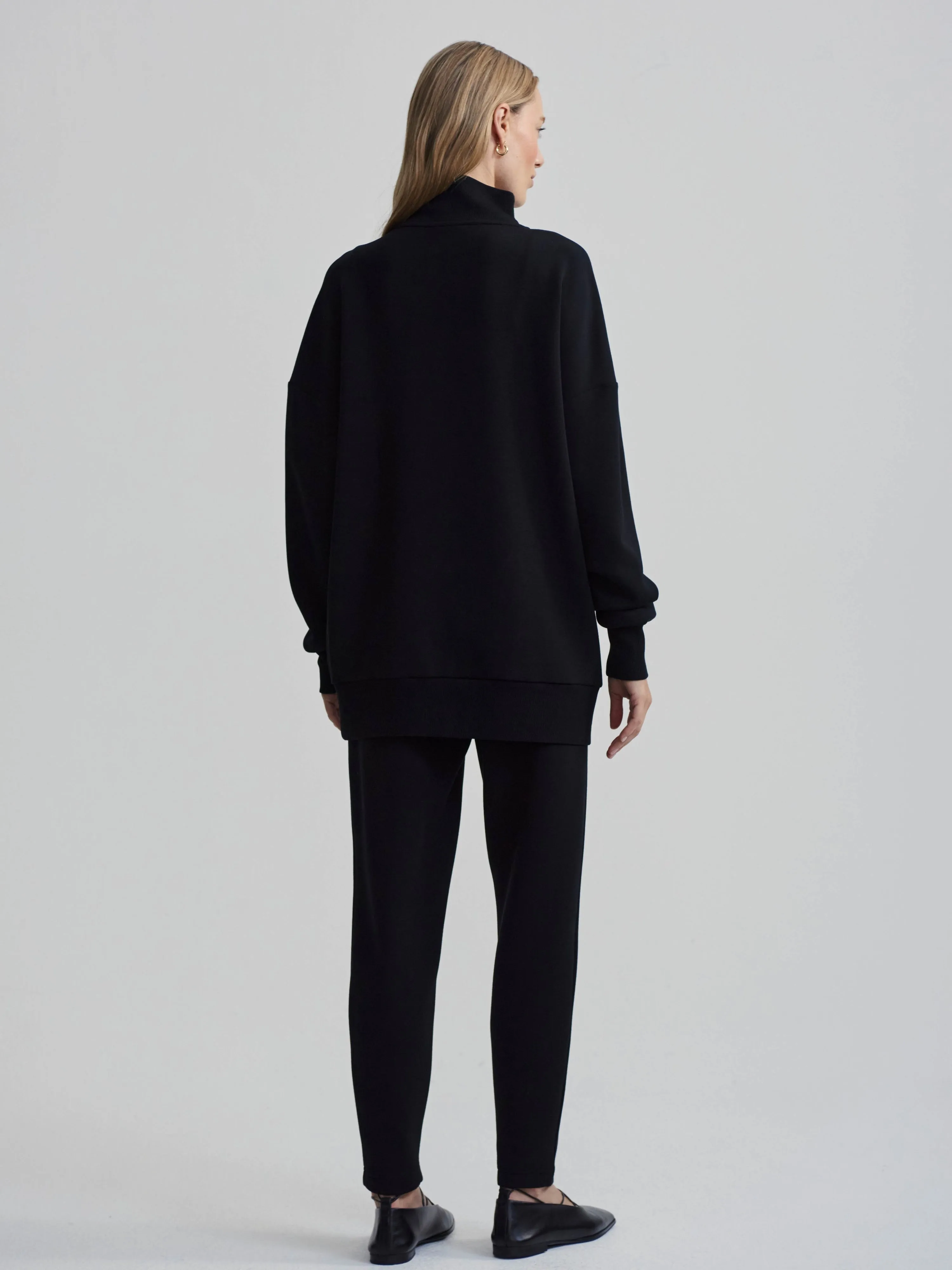 Varley Slim Black Double Soft Pant