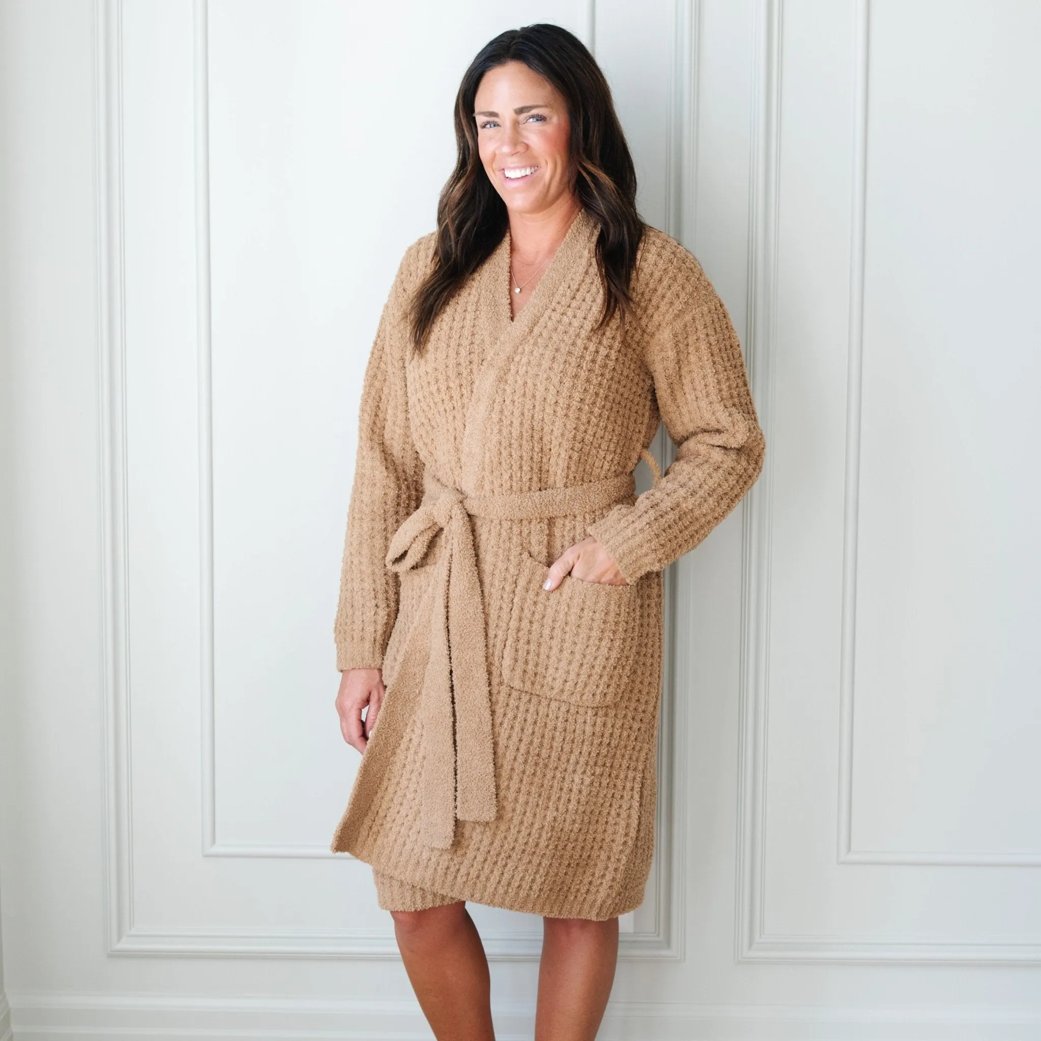 WAFFLE KNIT ROBES