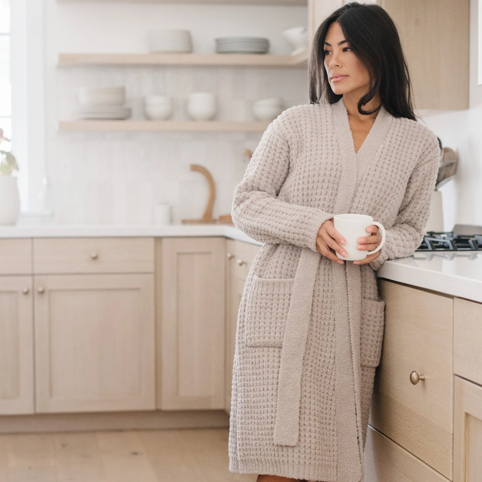 WAFFLE KNIT ROBES