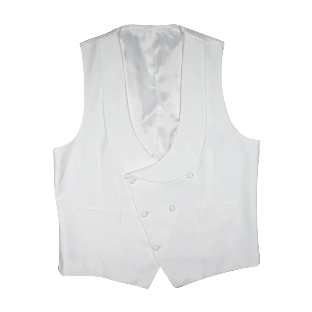 White Double Breasted Waistcoat @ The Vault