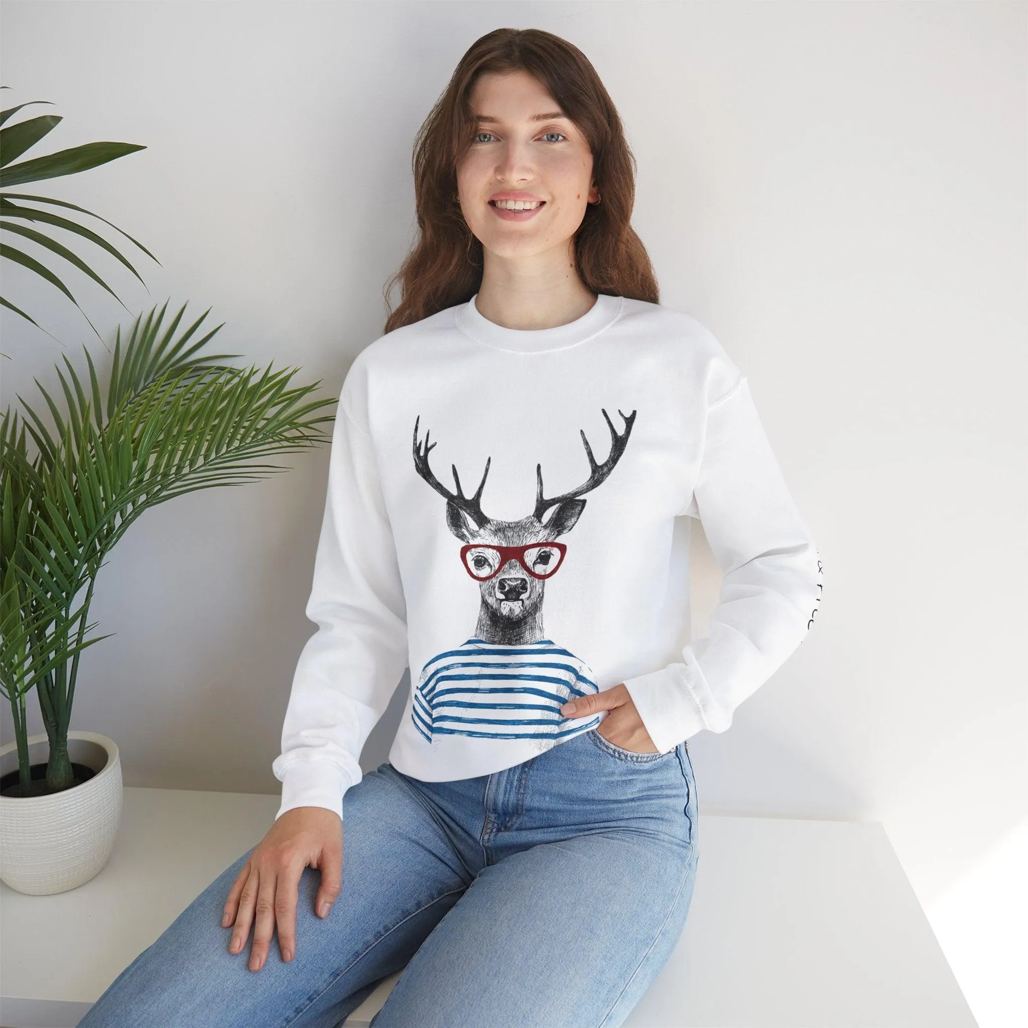 Wild & Free Reindeer Crewneck Sweatshirt