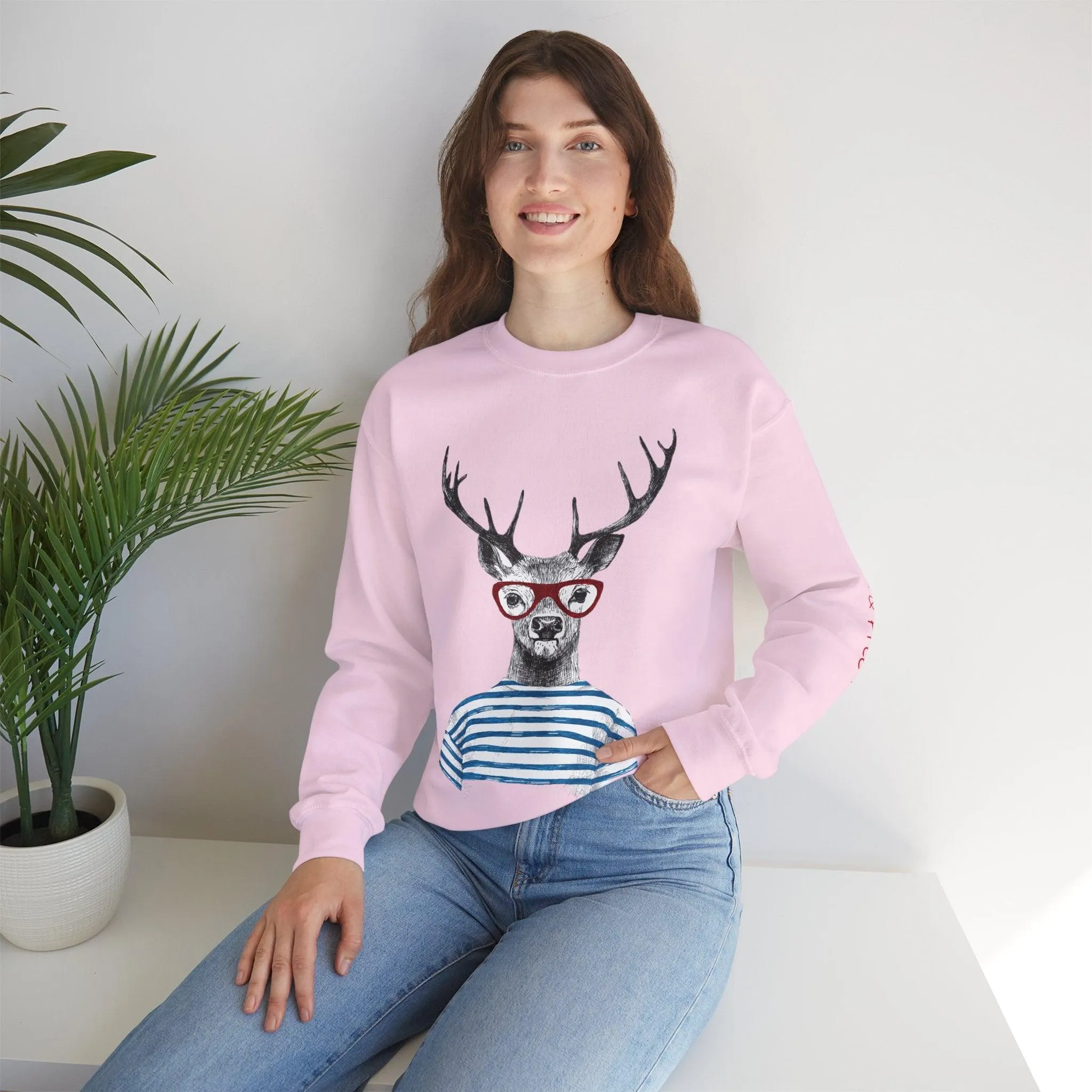 Wild & Free Reindeer Crewneck Sweatshirt