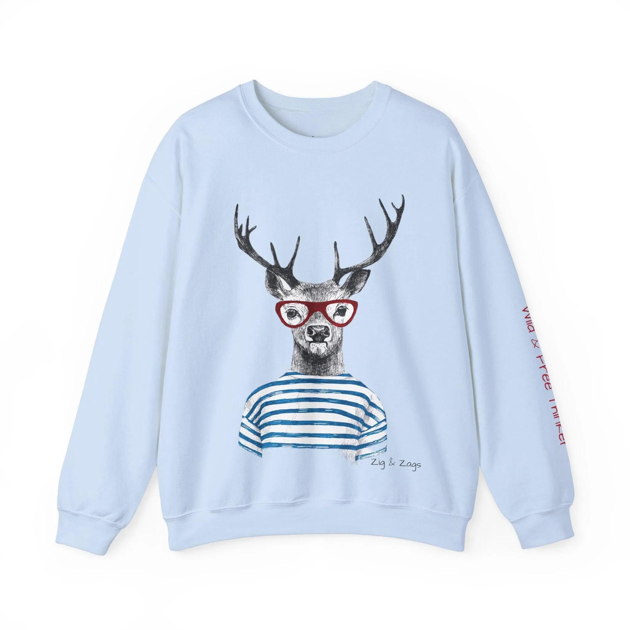 Wild & Free Reindeer Crewneck Sweatshirt