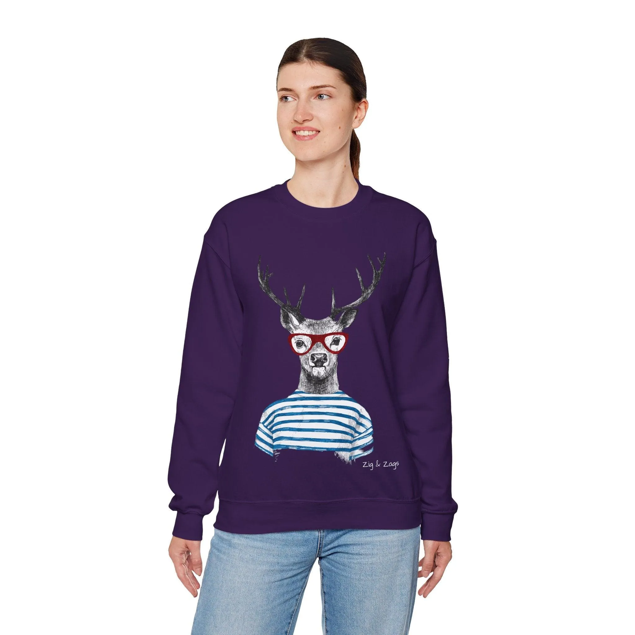 Wild & Free Reindeer Crewneck Sweatshirt