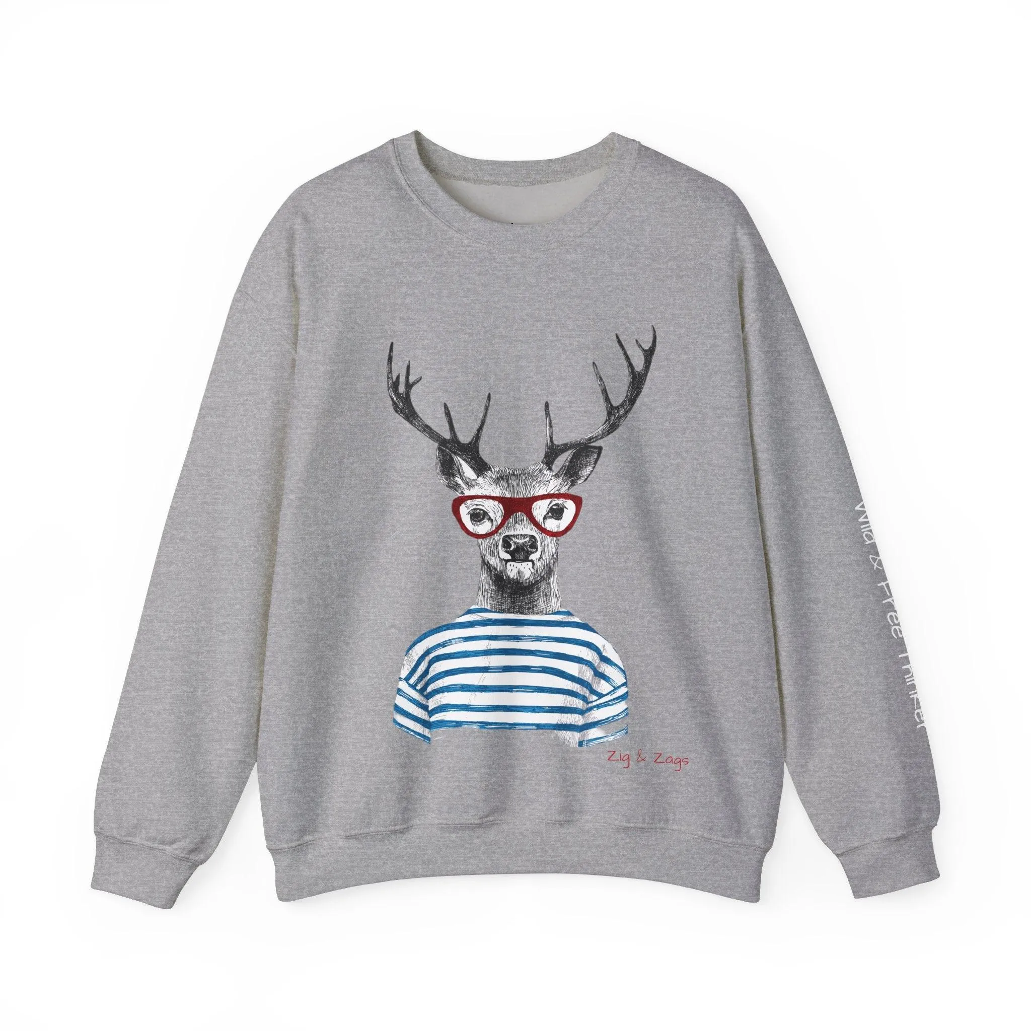 Wild & Free Reindeer Crewneck Sweatshirt