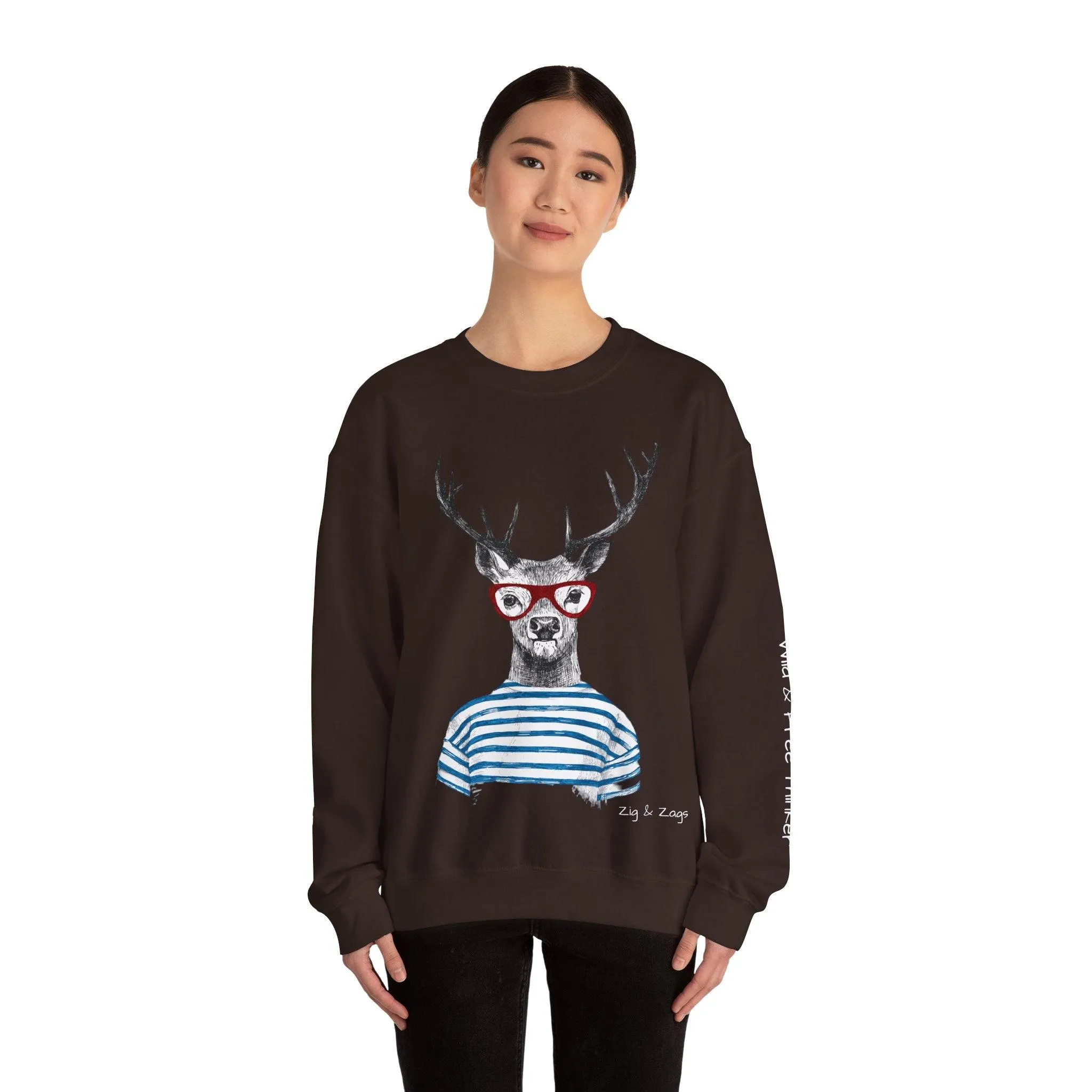 Wild & Free Reindeer Crewneck Sweatshirt