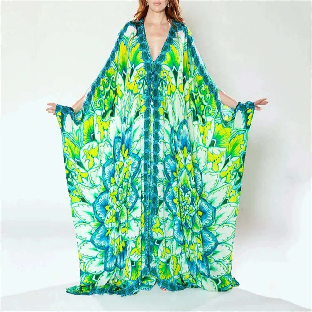 Women's Butterfly Boho Kaftan With Wings