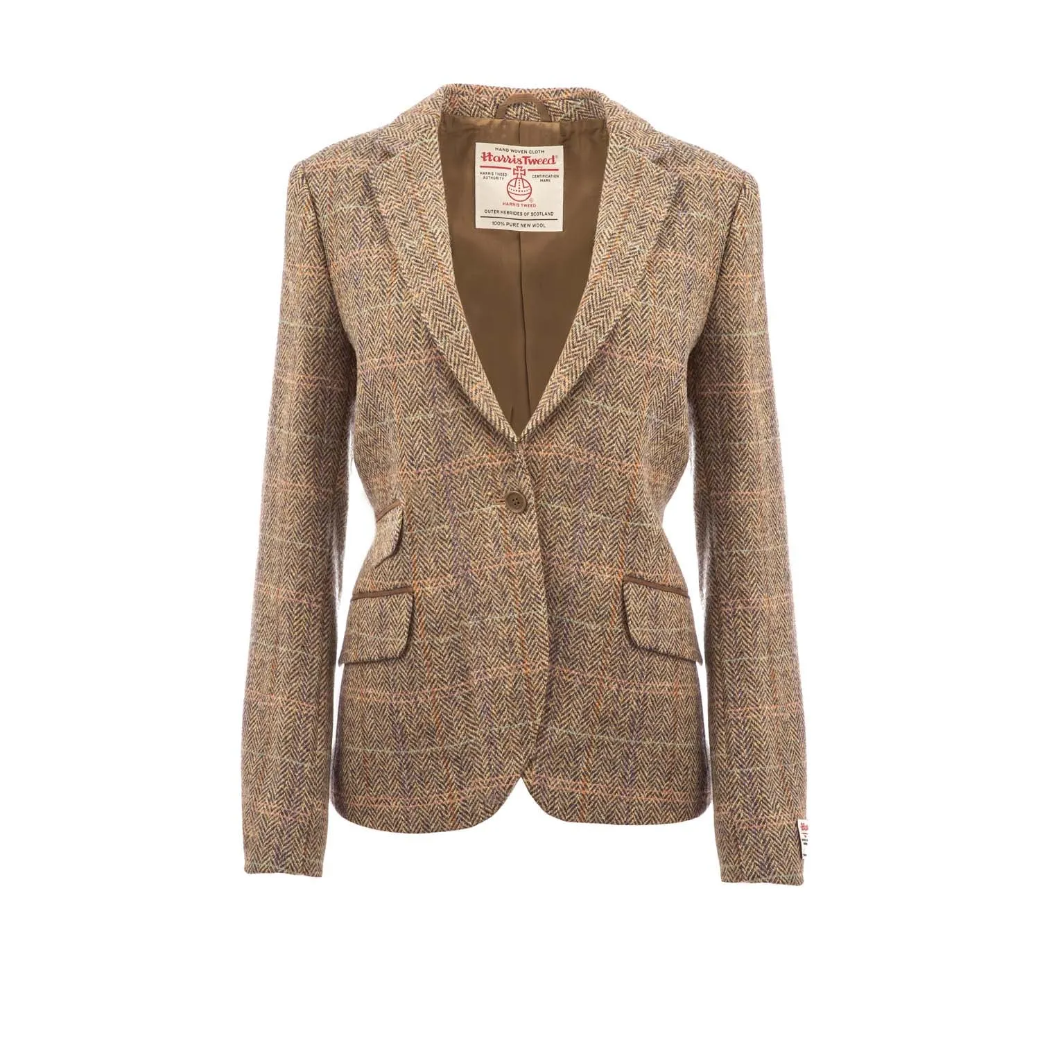 Women's Harris Tweed Iona Jacket  Natural Check