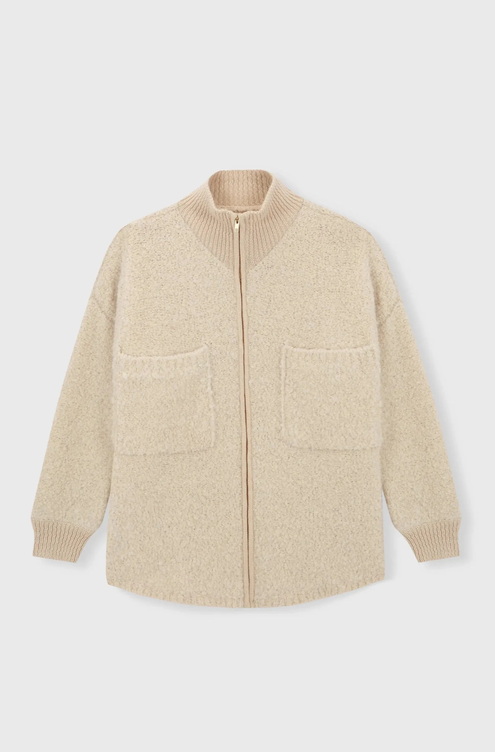 Wool & Mohair Jacket, Natural