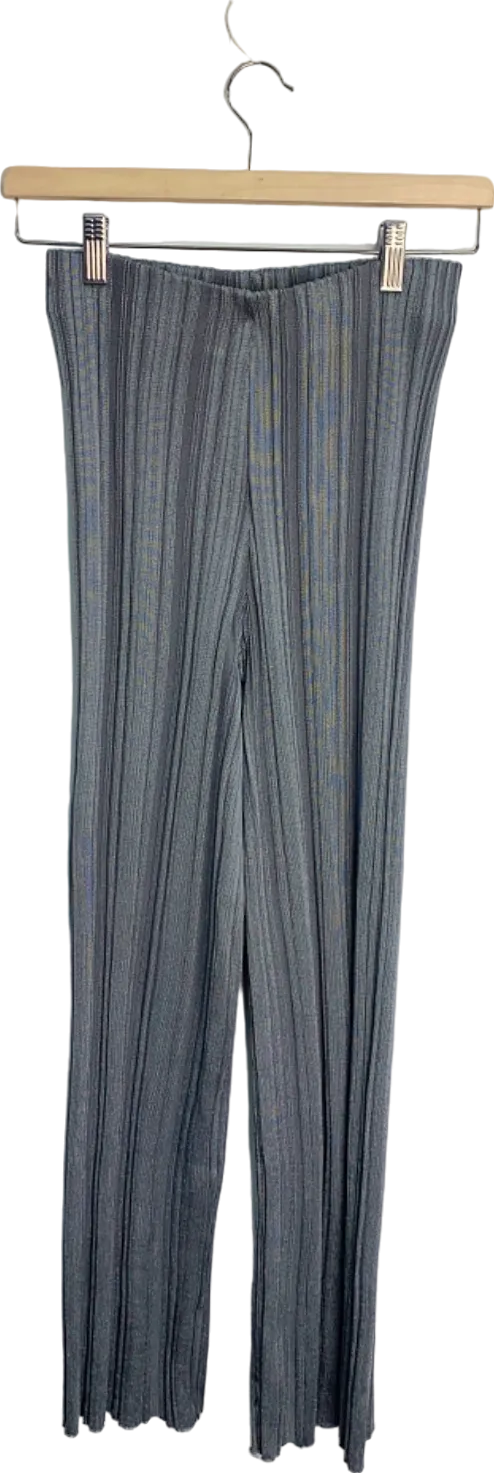 Zara Grey Ribbed Knit Pants Size S